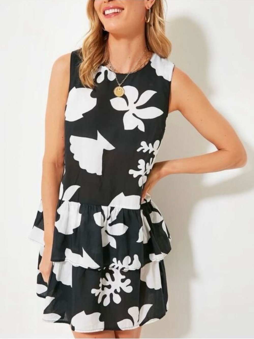 Tuckernuck Mod Seashell Cotton Mini Dress XS